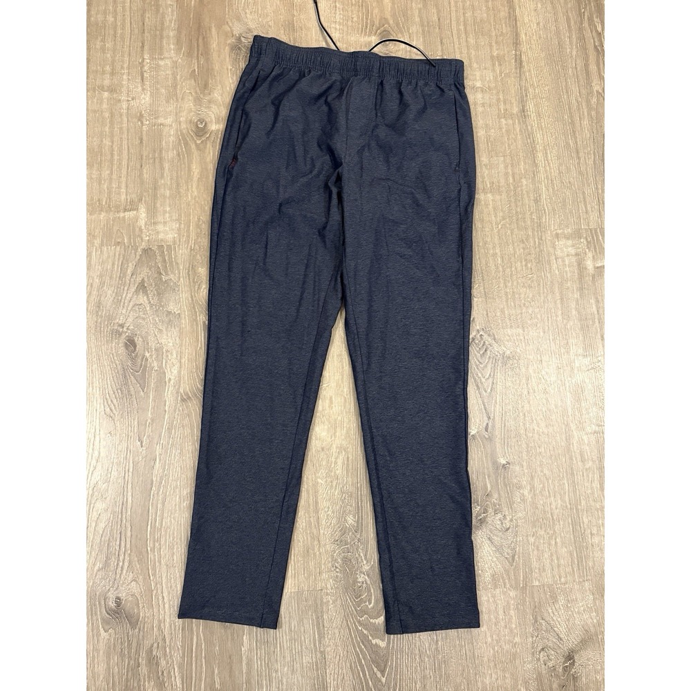 Rhône Mens Guru Lounge Pants Pull On Straight Leg Stretchy Sz M Athleisure Blue
